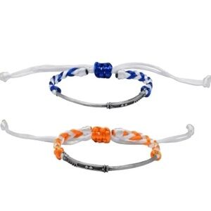 3 For $35 Star Wars Ahsoka Theme Lightsaber Paracord BFF Bestie Bracelet Set 2